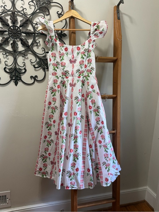 Hill House Dresses & Skirts - Hill House White Dress with Pink Floral Print